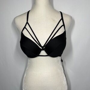 ❤️3/$30 Ree Bees Black Bikini Top